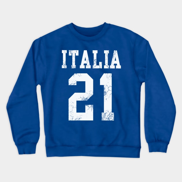 Italia 2021 Italy Italian Italiano Crewneck Sweatshirt by E